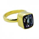 Riyo Mystic Quartz 18kt Y Gold Plating Wedding Bands Sz 9 Gprmqu9-54008