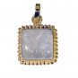 Riyogems Rutile Quartz 18-Kt Y Gold Plating Graduated Pendant L 1.5in Gppruq-700