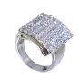Riyo White Heavy Silver Jewelry Silver Mum Ring Sz 6.5 Srwhcz6.5-