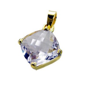 Riyogems Amethyst Wholesale Gold Plated Ariel Pendants L 1.2in Gppame-2012