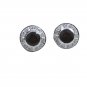Riyo Red Garnet 925 Solid Sterling Silver Simple Earring L 0.5in Segar-26095