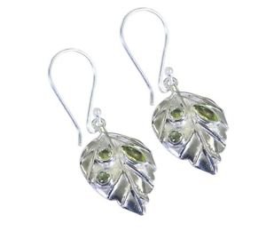 Riyo Green 925 sterling silver Peridot Earring tasty multi gemstone jewelry SEPE