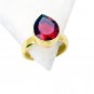 Riyo Ruby Cz Gold Plated Online Sovereign Ring Sz 8 Gprrucz8-104018