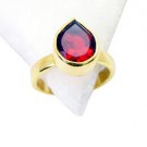 Riyo Ruby Cz Gold Plated Sets Thumb Ring Sz 8 Gprrucz8-104020