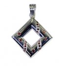 Riyo Garnet Real Silver Jewellery Chandelier Pendants L 1.1in Spgar-26121