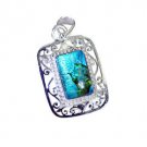 Riyo  Gemstone Silver Jewelry Indian Belle Pendants L 1.5in Spmul-52055