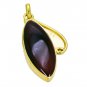 Riyogems Red Onyx 18k Y Gold Plate One Size Fits Pendant L 1.5in Gppron-66037
