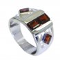 Riyo Garnet 92.5 Sterling Silver Friendship Ring Jewellery Sz 7 Srgar7-26082