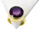 Riyo Indi Ruby 18kt Y Gold Plating Bridal Rings Sz 5 Gpriru5-34002