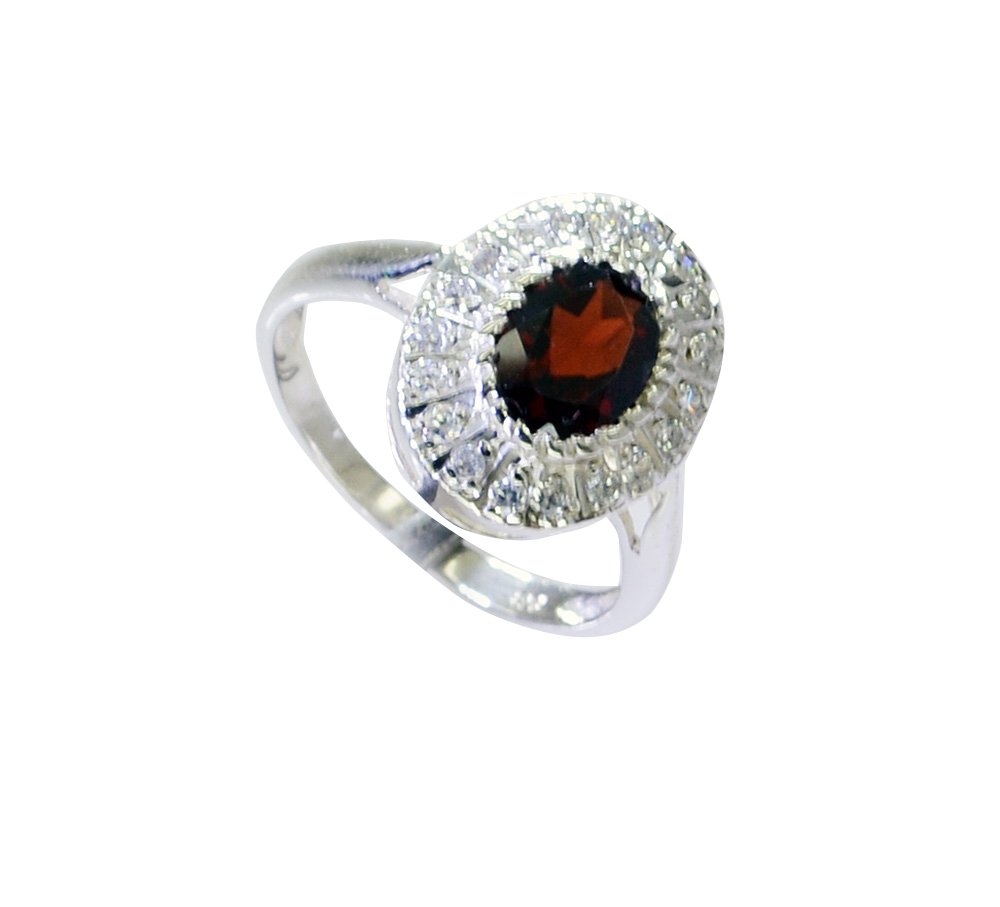 Riyo Garnet Handmade Silver Jewelry Silver Ring Settings Sz 7 Srgar7-26214