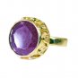 Riyo Indi Ruby Jewelry Gold Plated Aqiq Ring Sz 6 Gpriru6-34042