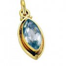 Riyogems Green Amethyst 18kt Y Gold Plating Button Pendants L 1.2in Gppgam-28008