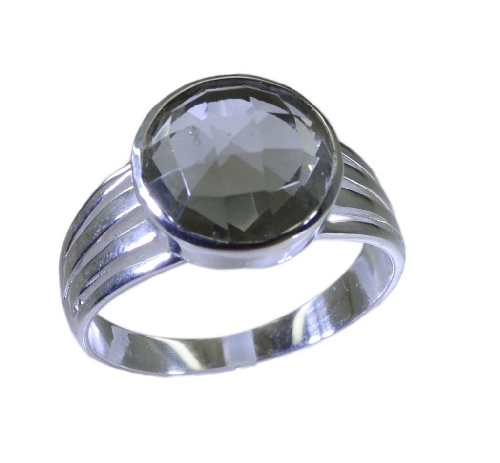 Riyo Green 925 sterling silver Green Amethyst Ring drop-dead gemstone handmade j