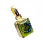 Riyogems Dichroic Glass Jewelry Gold Plated Angel Pendant L 1.2in Gppdgl-22017
