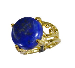 Riyo Lapis Lazuli 18 Kt Y.G. Plated Nice Ring Sz 6.5 Gprlla6.5-44060