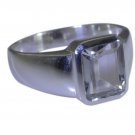 Riyo Green 925 sterling silver Green Amethyst Ring symmetrical fine gemstone jew