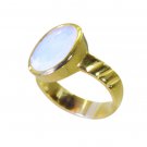 Riyo Purple Gold Plated Fire Opal CZ Ring glossy handmade jewellery designers GP