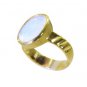 Riyo Purple Gold Plated Fire Opal CZ Ring glossy handmade jewellery designers GP