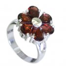 Riyo Garnet 925 Solid Sterling Silver Eternity Ring Jewellery Sz 7.5 Srgar7.5-26