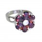 Riyo Garnet 925 Solid Sterling Silver Eternity Ring Jewellery Sz 7.5 Srgar7.5-26