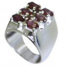 Riyo Garnet 92.5 Solid Sterling Silver Cameo Ring Jewellery Sz 7.5 Srgar7.5-2609