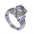 Riyo Green Amethyst Silver Jewelry Earrings Mourning Ring Sz 7 Srgam7-28028