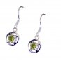 Riyo Peridot Semi Precious Silver Silver Earring Hooks L 0.7in Seper-58058