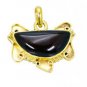 Riyogems Red Onyx 18c Gold Plating Nautical Pendant L 1.5in Gppron-66035