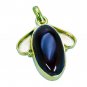 Riyogems Red Onyx 18kt Gold Plating Stud Pendant L 1.5in Gppron-66045