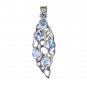 Riyo Blue Topaz Wholesale 925 Silver Silver Pendant Designs L 2.5in Spbto-10052