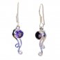 Riyo Amethyst Handmade Contemporary Victorian Earrings L 1.2in Seame-2021