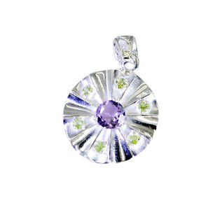 Riyo  Gemstone Silver Jewelry Jaipur Elephant Pendant L 1.5in Spmul-52056