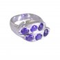 Riyo Purple Amethyst 925 Solid Sterling Silver Exceptional Ring Srame65-2190