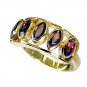 Riyo Garnet Gold Polish Toe Ring Jewelry Sz 7 Gprgar7-26008