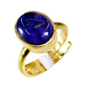Riyo Amethyst Gold Plated Jewelry Sports Ring Sz 7 Gprame7-2035