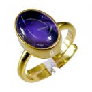 Riyo Amethyst Gold Plated India Thumb Ring Sz 7 Gprame7-2036