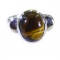 Riyo Brown Tiger Eye 925 Solid Sterling Silver Chic Ring Srtey70-80016