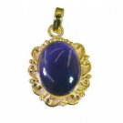 Riyogems Amethyst 18 Kt Gold Platings Graduated Pendant L 1.2in Gppame-2037