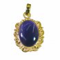 Riyogems Amethyst 18 Kt Gold Platings Graduated Pendant L 1.2in Gppame-2037