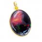 Riyogems Dichroic Glass Gold Plated India Ballerina Pendants L 1.7in Gppdgl-2202