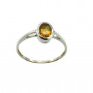 Riyo Yellow Citrine 925 Solid Sterling Silver Polished Ring Srcit90-14085