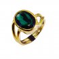 Riyo Emerald Cz 18.Kt Gold Plating Ring Sz 8 Gpremcz8-96033