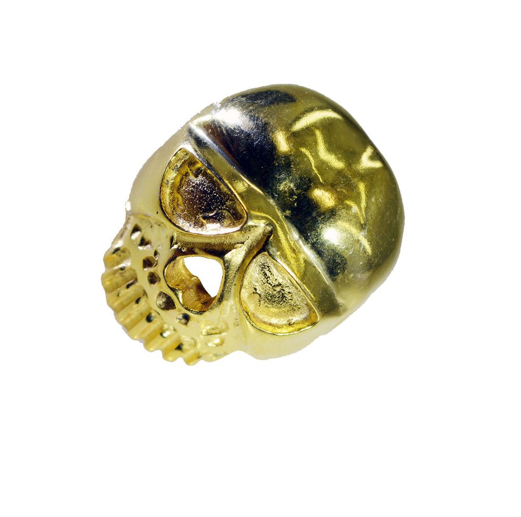 Riyo A Plain  18kt Gold Plated Skull Ring Gprskull55-280003