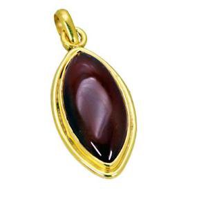 Riyogems Red Onyx 18.Kt Y Gold Plating Swirl Pendant L 1.5in Gppron-66047