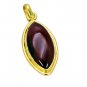Riyogems Red Onyx 18.Kt Y Gold Plating Swirl Pendant L 1.5in Gppron-66047