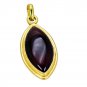 Riyogems Red Onyx 18k Y Gold Plate Stretch Pendants L 1.5in Gppron-66044