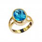 Riyo Blue Topaz Cz 18k Y Gold Plate Promise Ring Sz 7 Gprbtcz7-92012