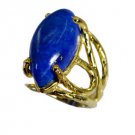 Riyo Lapis Lazuli 18 Kt Y Gold Plating Wedding Ring Jewelry Sz 4.5 Gprlla4.5-440