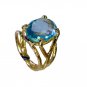 Riyo Blue Topaz 18 Kt Y Gold Plating Toe Ring Jewelry Sz 5.5 Gprbto5.5-10006