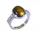 Riyo Brown Tiger Eye 925 Solid Sterling Silver Charming Ring Srtey70-80011